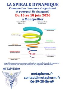 Affiche promotionnelle: Spirale Dynamique du 15 au 18 juin 2026 à Montpellier